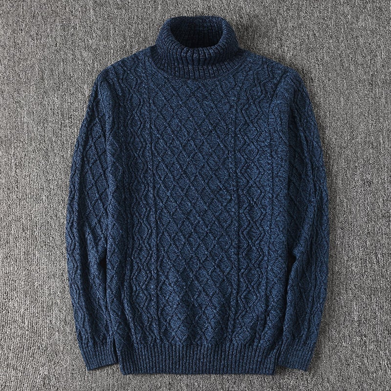 Plus Size Fleece Turtleneck Sweater