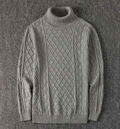 Plus Size Fleece Turtleneck Sweater